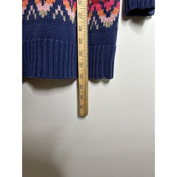 Canyon River Blues Women’s Button Down Sweater Cardigans Blue Pink Vtg Size Lrg - Picture 6 of 9